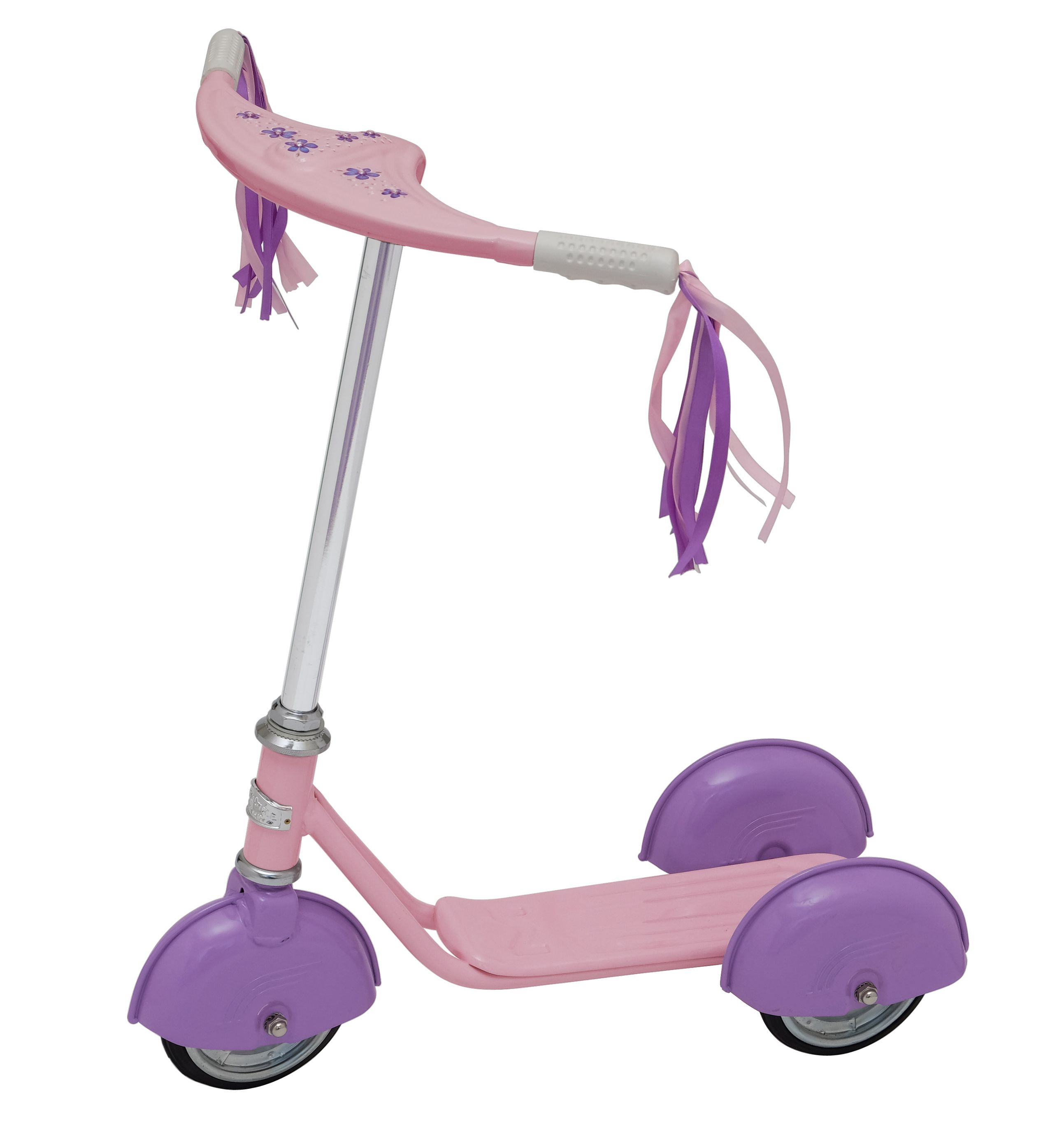 Retro Scooter in Pink/Lavender with Crystal Bling