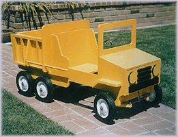 dump truck pedal car
