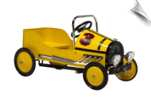 Yellow Retro Pedal Car