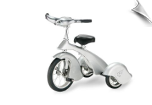 Silver Chrome Retro Tricycle