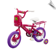 John Deere 12 in. Girl's Pink Bike