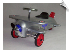 Silver Eagle Bi-Plane Scoot-Along - OUT OF STOCK