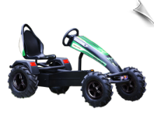 Agri-Tac Pedal Kart - Black 3-Speed