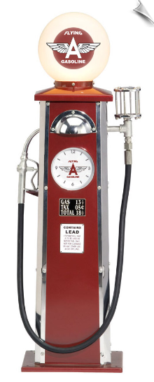 Red Flying A Old-Time Gas Pump Red Flying A Old-Time Gas Pump