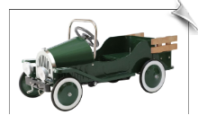 Green Retro Style Pickup Truck Pedal Car Green Retro Style Pickup Truck Pedal Car