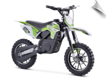 MotoTec 24v 500w Gazella Electric Dirt Bike Green MotoTec 24v 500w Gazella Electric Dirt Bike Green