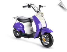 MotoTec 24v Electric Moped Purple MotoTec 24v Electric Moped Purple