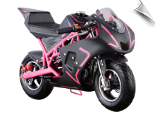 MotoTec Cali Gas Pocket Bike 40cc 4-Stroke Pink