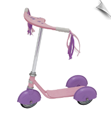Retro Scooter in Pink/Lavender with Crystal Bling Retro Scooter in Pink/Lavender with Crystal Bling