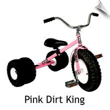 Pink Dirt King Dually Tricycle