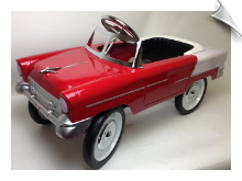 1955 Classic Pedal Car - Red and White - OUT OF STOCK! 1955 Classic Pedal Car - Red and White - OUT OF STOCK!
