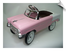 1955 Classic Pedal Car - Pink - OUT OF STOCK