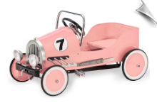 Pink Classic Pedal Car