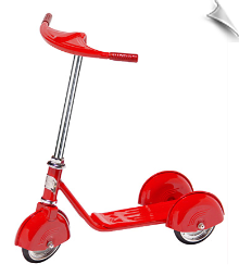 Red Retro Scooter