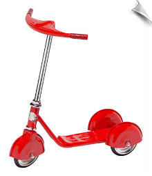 Red Retro Scooter Red Retro Scooter