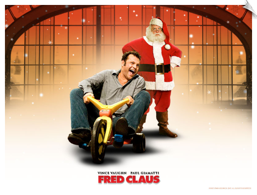 Big Wheel tricycle ride-on toy in Fred Clause movie starring Vince Vaughn
