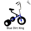 Blue Dirt King Big Kid Dually Tricycle