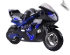 MotoTec 36v 500w Electric Pocket Bike GT Blue