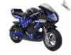 MotoTec Gas Pocket Bike GT 49cc 2-Stroke Blue