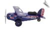 Express Air Mail Airplane Ride-On Scoot Foot to Floor Blue