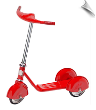 Red Retro Scooter