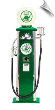 Green Dino Sinclair Old-Time Gas Pump